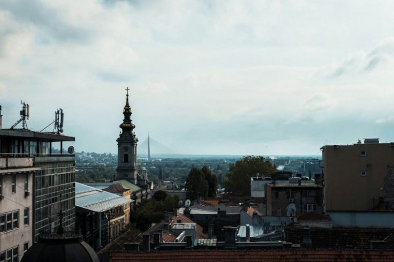 Knez Mihailova Belgrade - aerial photography of buildings during daytime