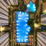 Hotels With Pools Belgrade - Bird's Eye View Of Hotel Buildings And A Pool