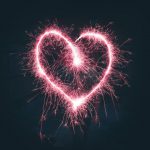 Belgrade Romance - heart shaped pink sparklers photography