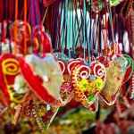 Serbian Street Food - assorted-color heart hanging decors