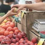 at the Farmers' Market Zeleni Venac