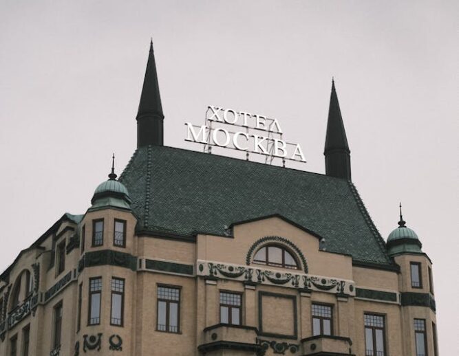 Explore the historic Hotel Moskva facade in Belgrade, Serbia, a notable landmark in urban architecture.